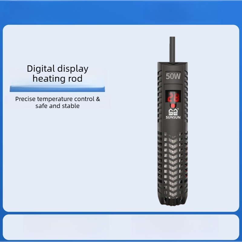 Fish Tank Heater - Submersible Aquarium Heating Rod Glass Digital