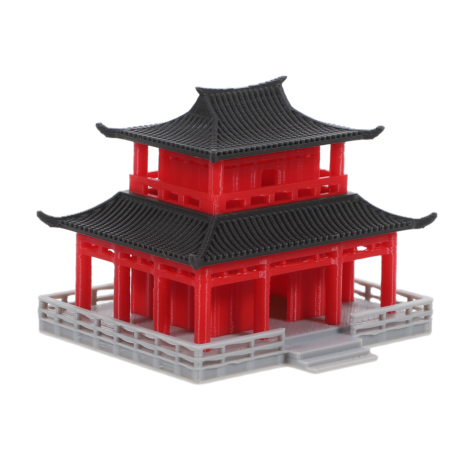 Black Red Ancient Chinese Pavi - Aquarium Decor 评论和价格