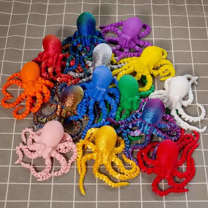 3D Printed Realistic Octopus A - Aquarium Decor 评论和价格