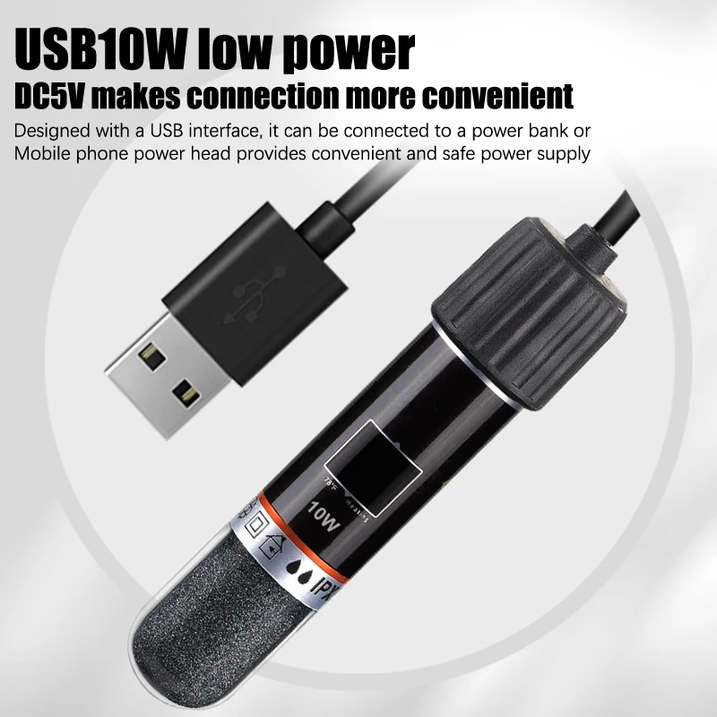 USB 26°CMini Aquarium Immersio - Fish Tank Heater 评论和价格
